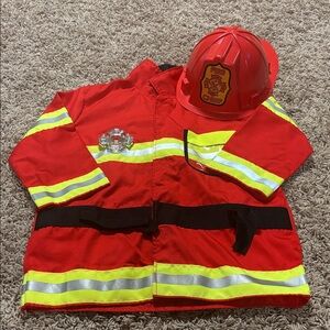 Melissa & Doug Red Firefighter Costume
